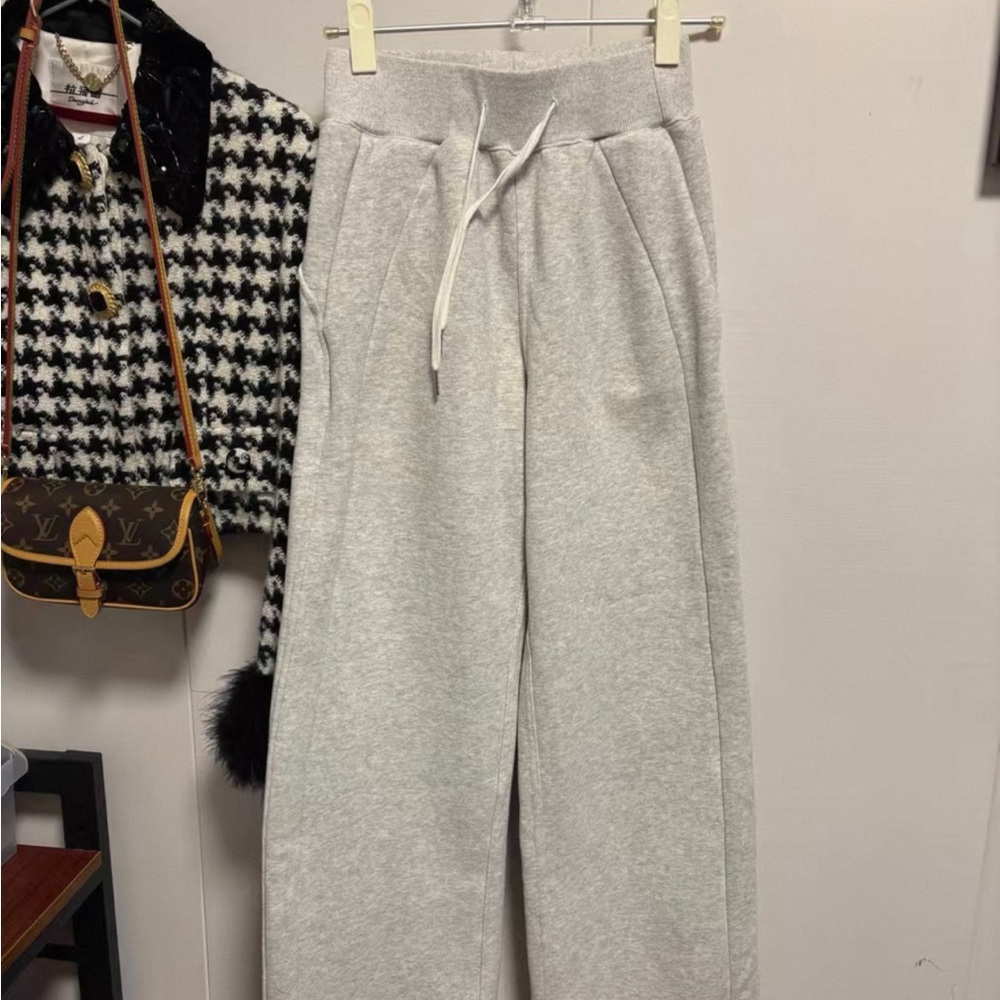 Women's Light Gray Boot Cut Sweatpants